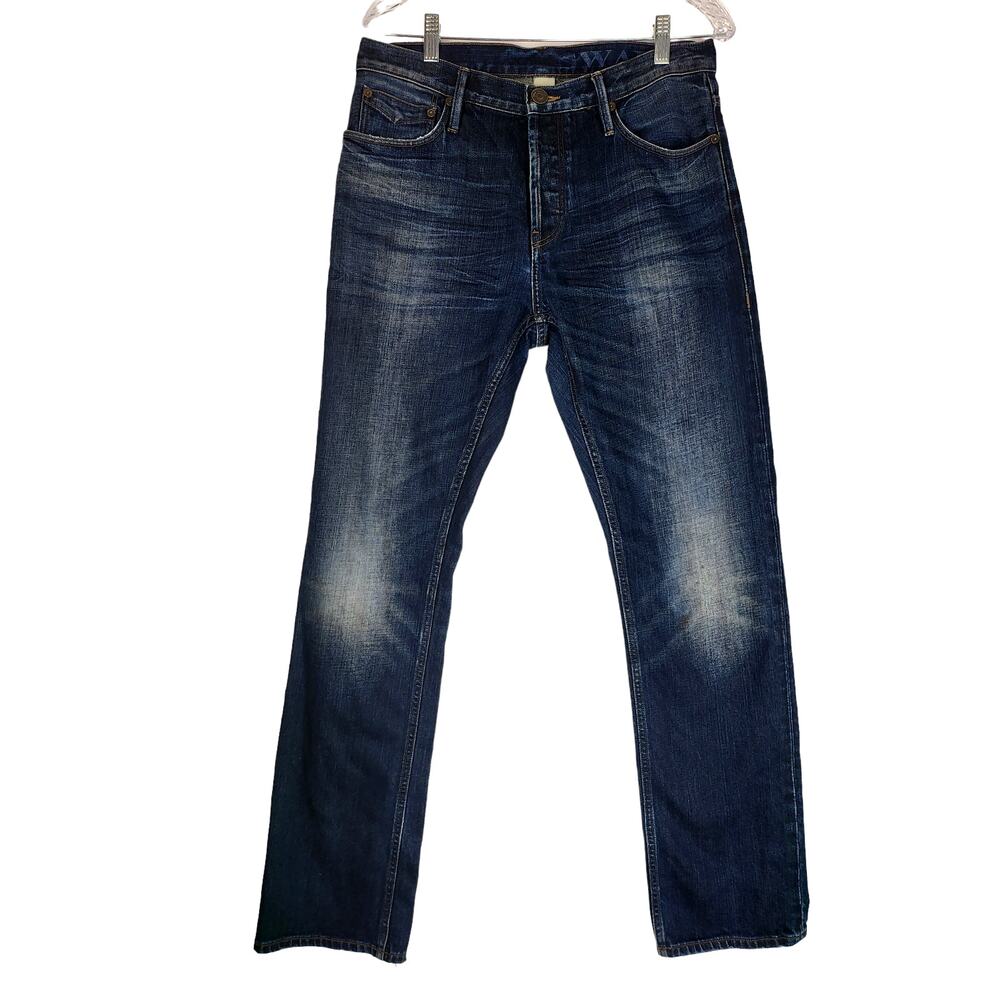 BURBERRY Brit SWAINE Button Fly Blue Jeans Men's Size 31X32 Medium Wash #531